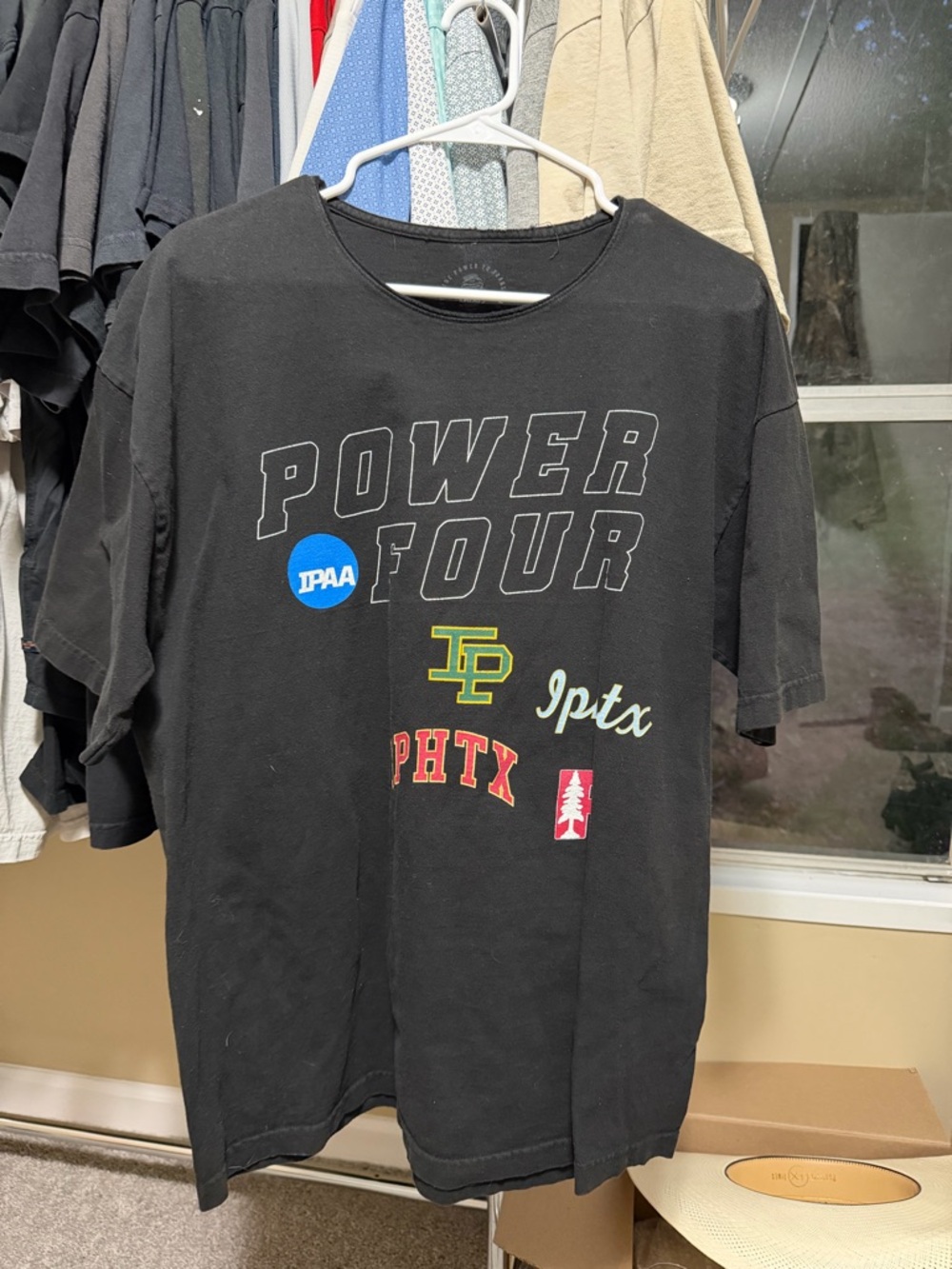 Inaka Power Black 'Power Four' Graphic Short Sleeve Tee